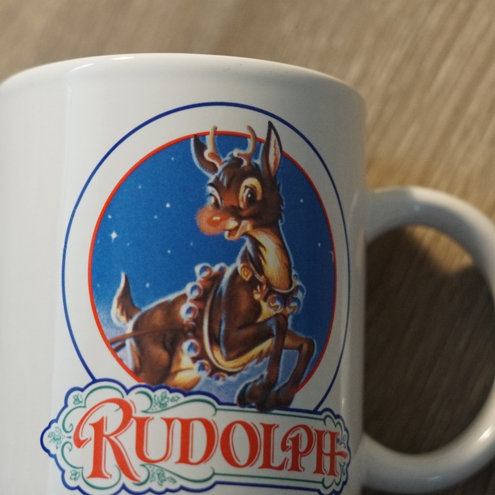 RUDOLPH THE REDNOSE REINDEER 1993 VINTAGE MUG